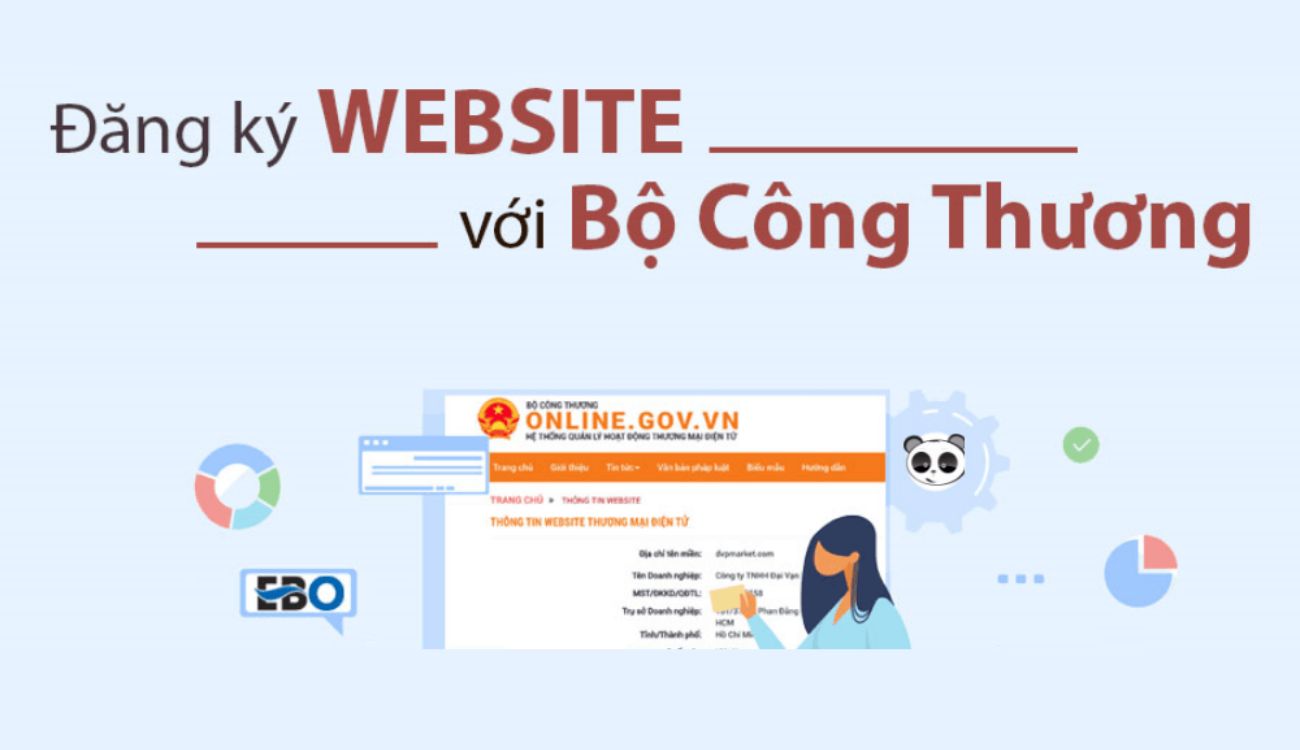 Dịch vụ đăng ký website với bộ công thương Hòa Tiến